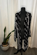 Black Flower Kimono
